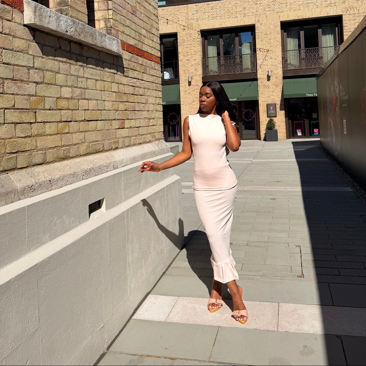 Giulia Blush Backless Top